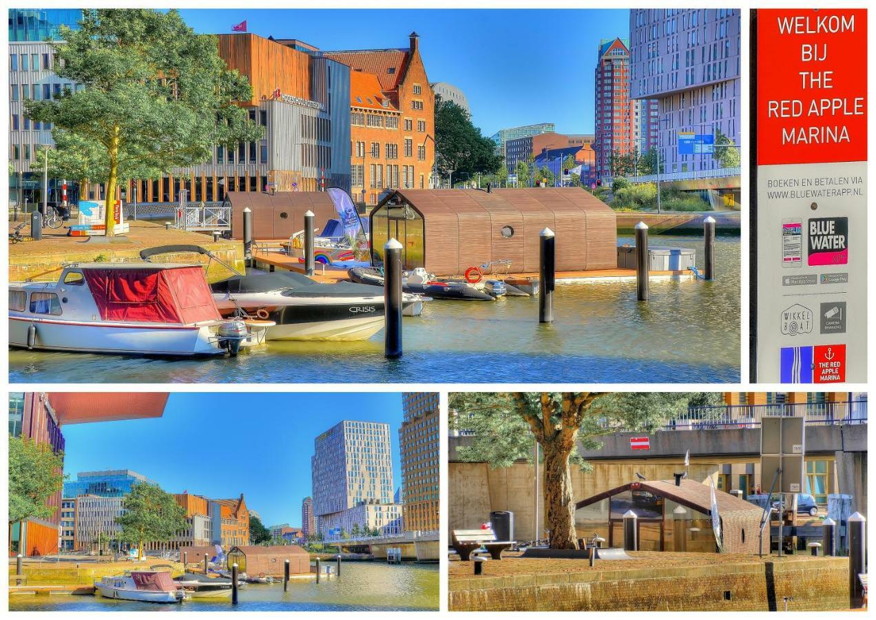 Hotel Wikkelboats At Wijnhaven Rotterdam Exterior foto